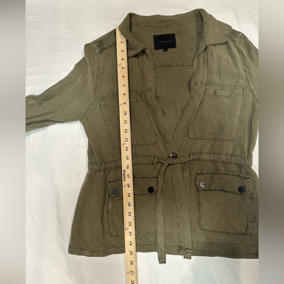 Sanctuary Olive Utility Shirt/ light Jacket/ Pockets/ drawstring waist- Small - Picture 6 of 12